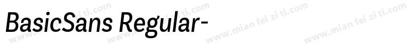 BasicSans Regular字体转换